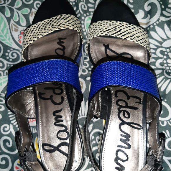 Sam Edelman Shoes - Sam Edelman Blue Keira Heels